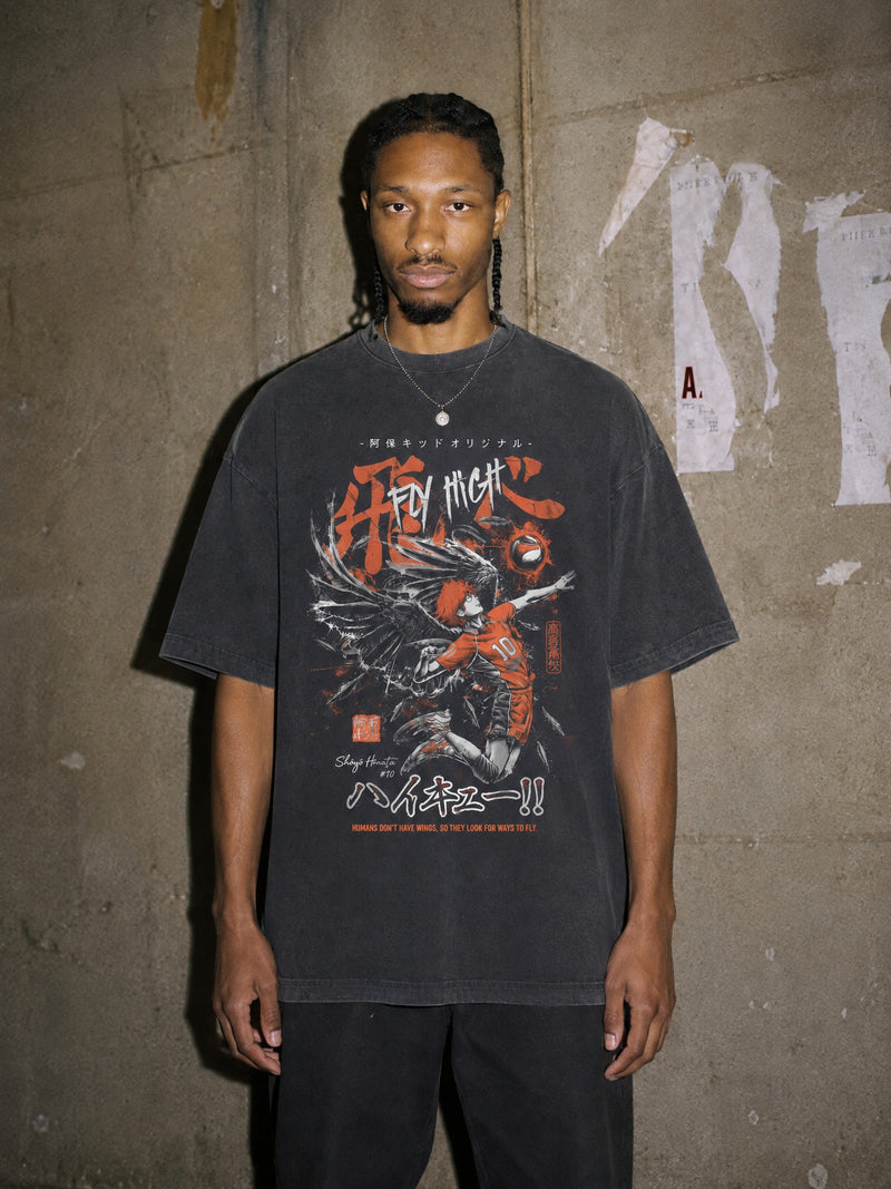Shoyo Hinata Vintage Tee - Haikyuu-inspired design by Torazen