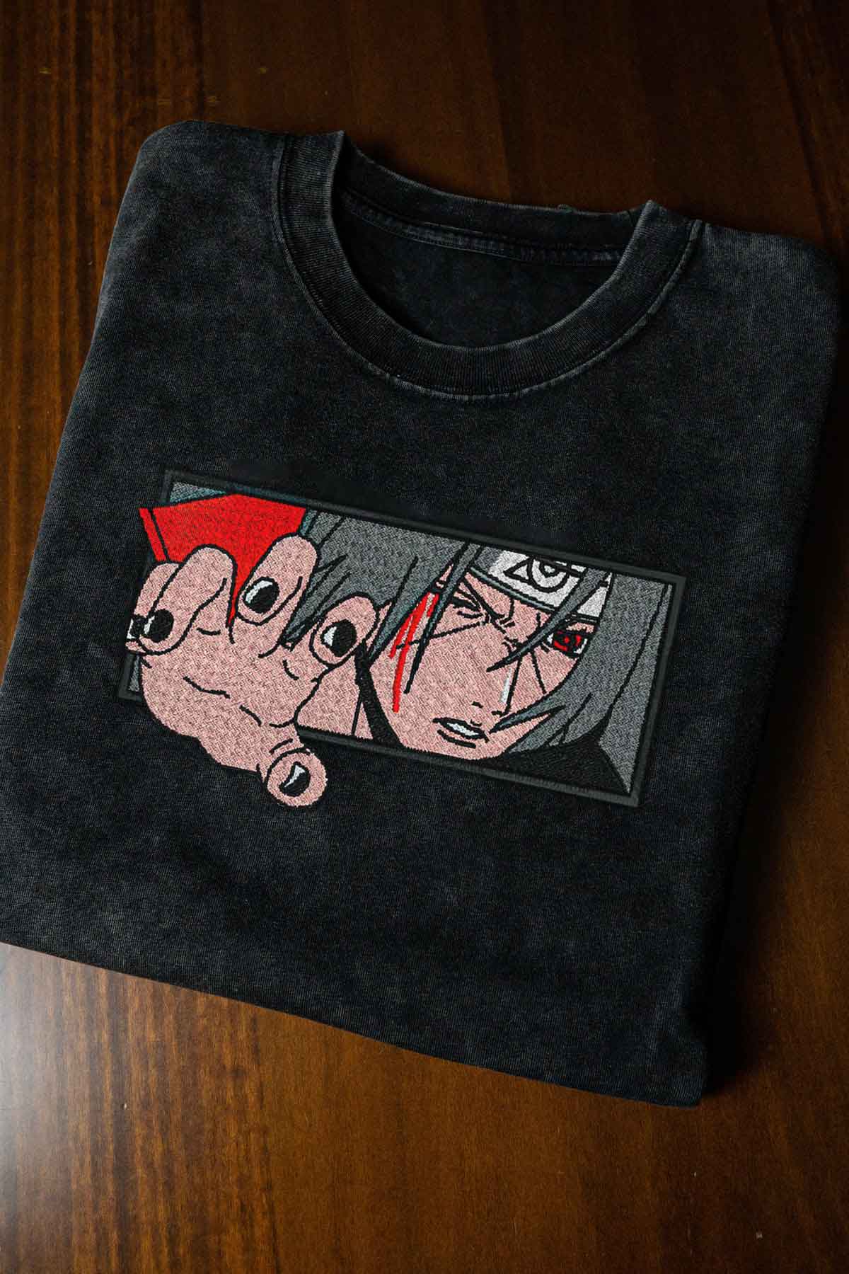 A sweatshirt with anime-inspired design, blending manga shonen style with modern streetwear aesthetic.