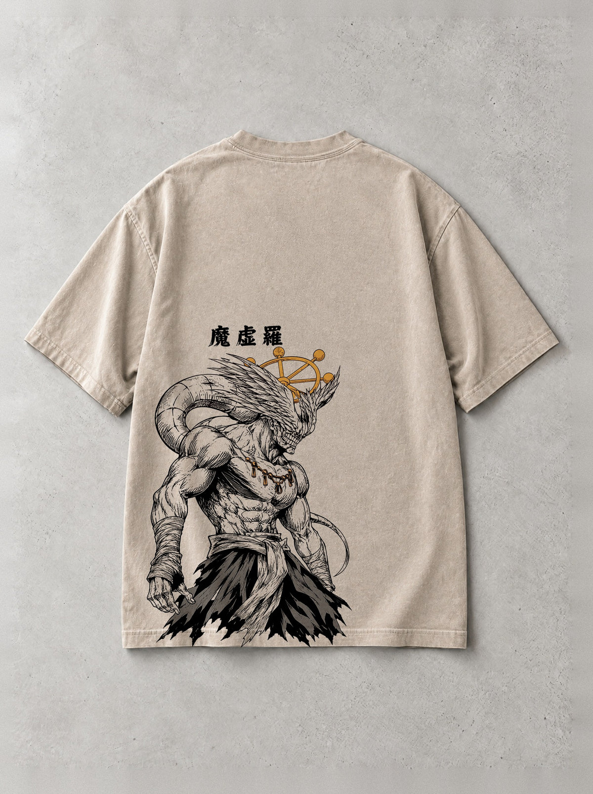 Adaptation Rite Vintage Tee - Jujutsu Kaisen-inspired design by Torazen, back view