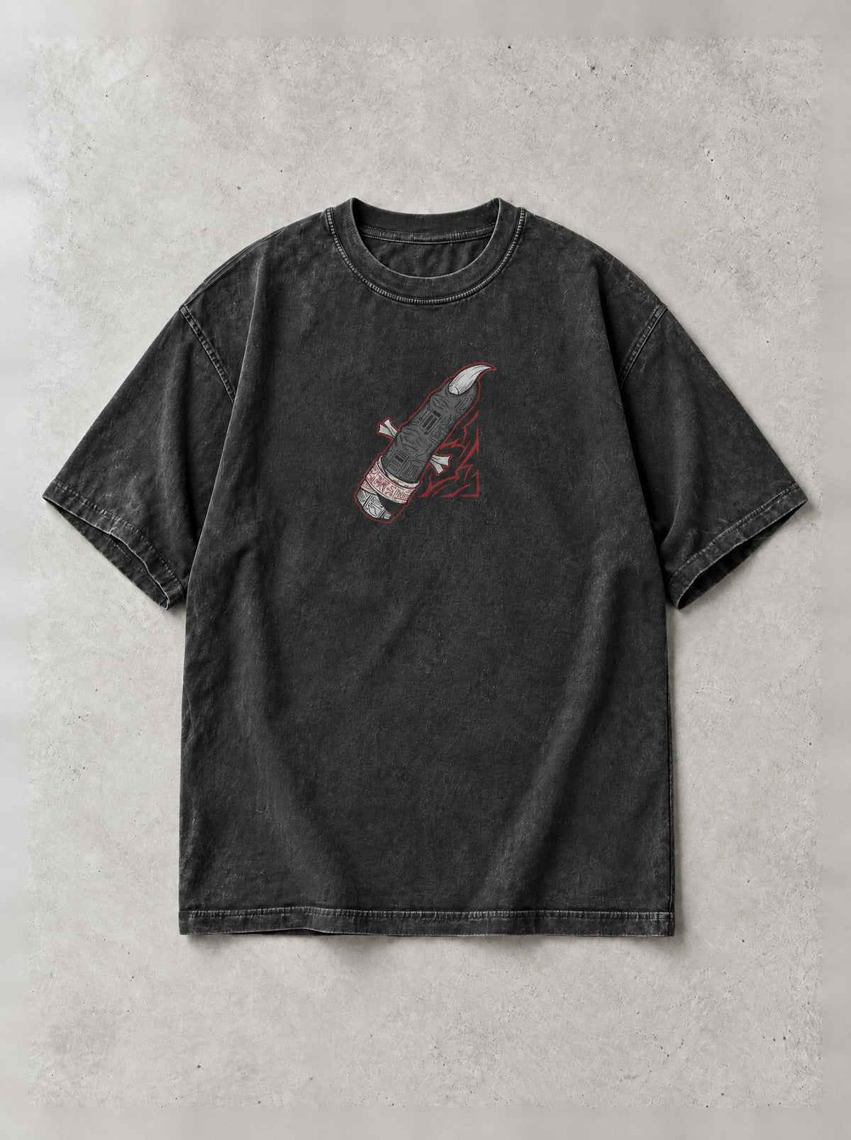King Of Curses Script Vintage Tee - Jujutsu Kaisen-inspired design by Torazen, front view