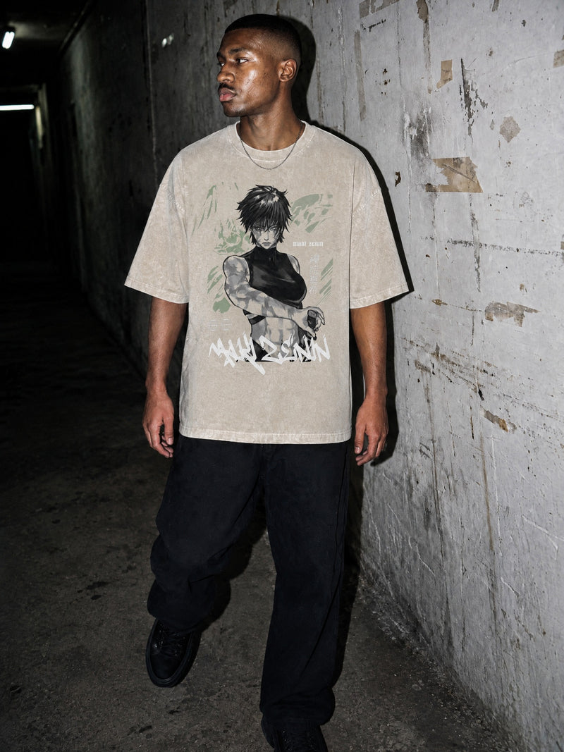 Maki Zenin Vintage Tee - Jujutsu Kaisen-inspired design by Torazen