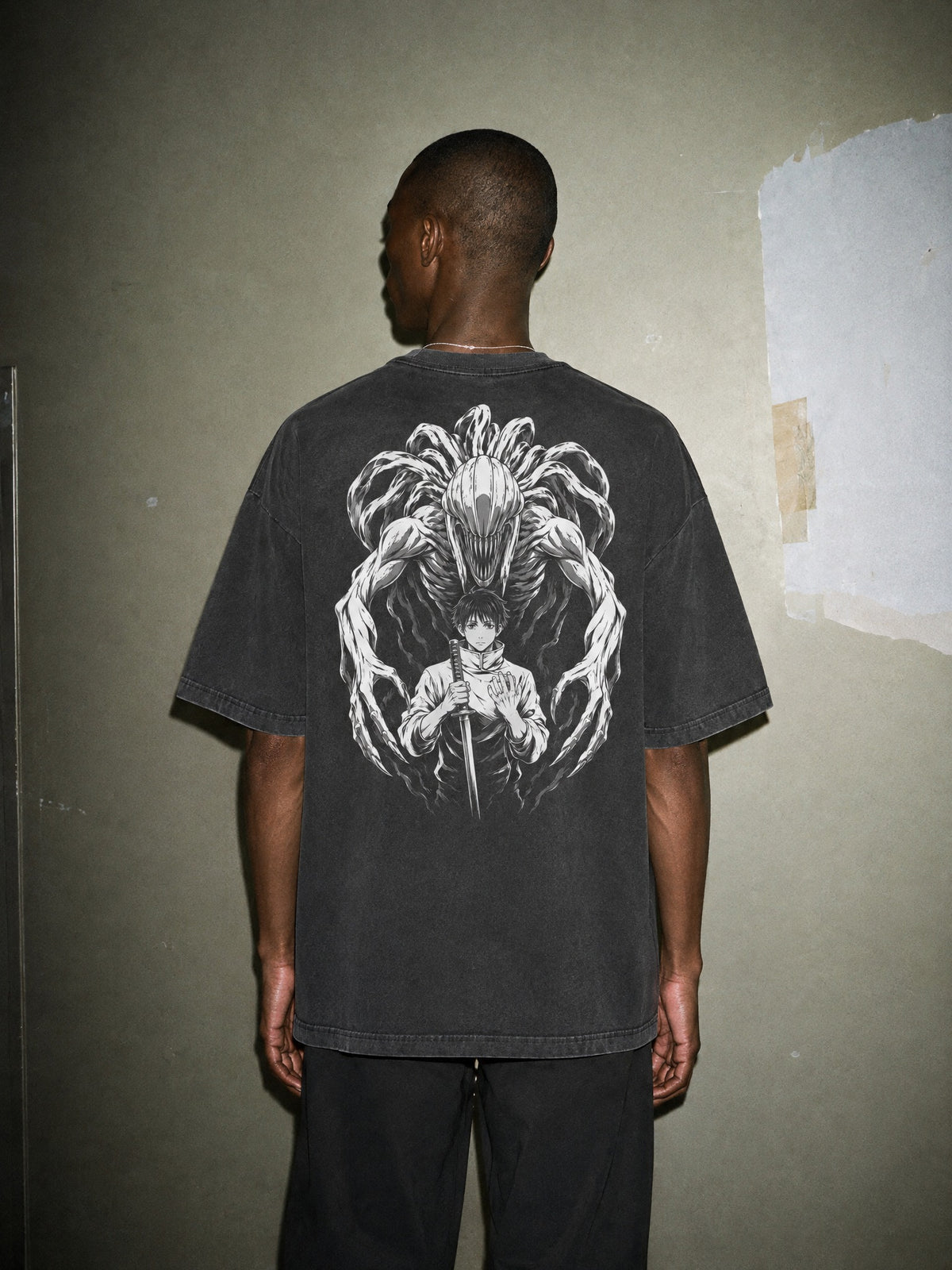 JJK ✦ Promised Ring Vintage Tee by Torazen, worn on model
