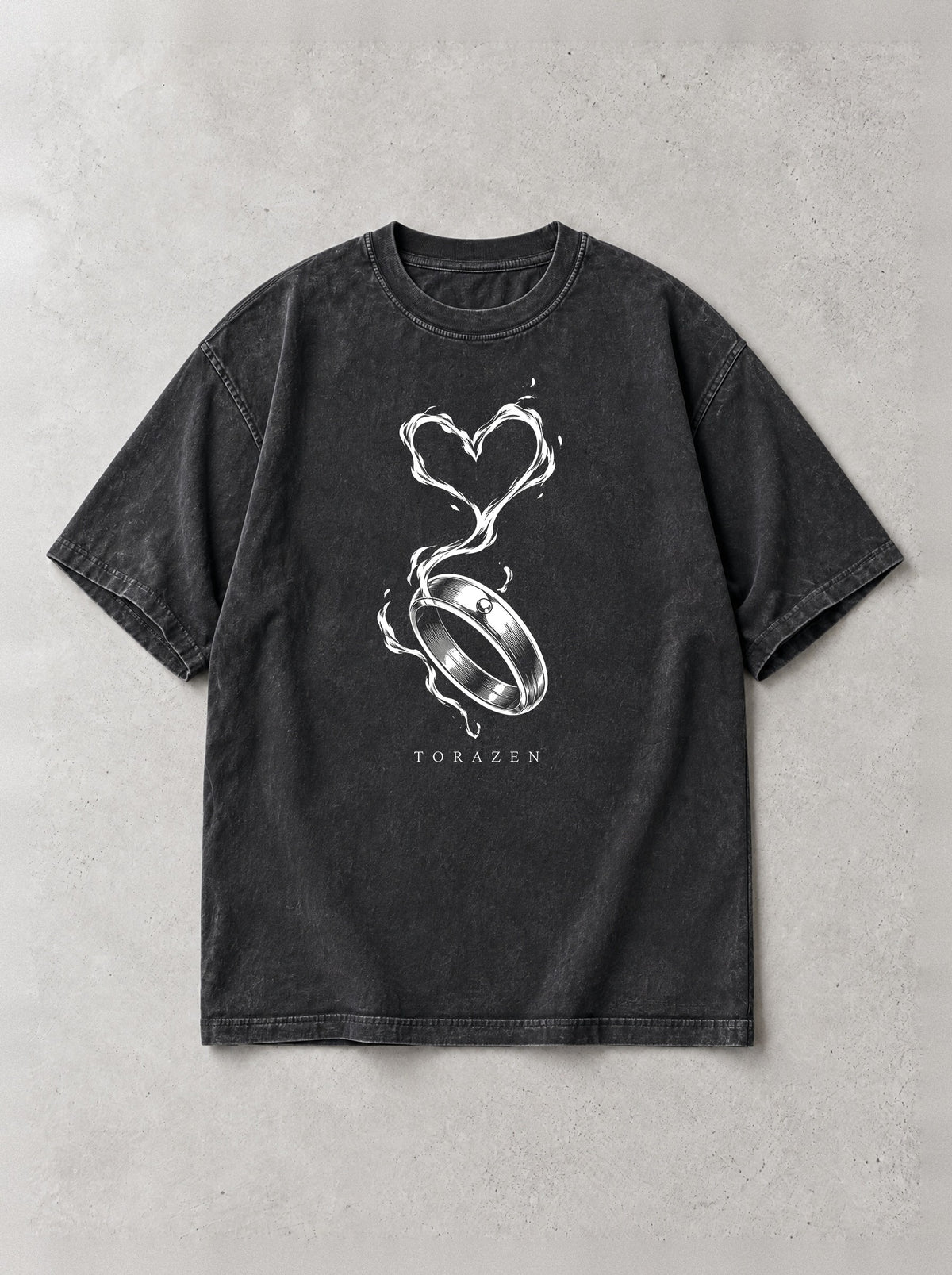 Promised Ring Vintage Tee by Torazen, front view