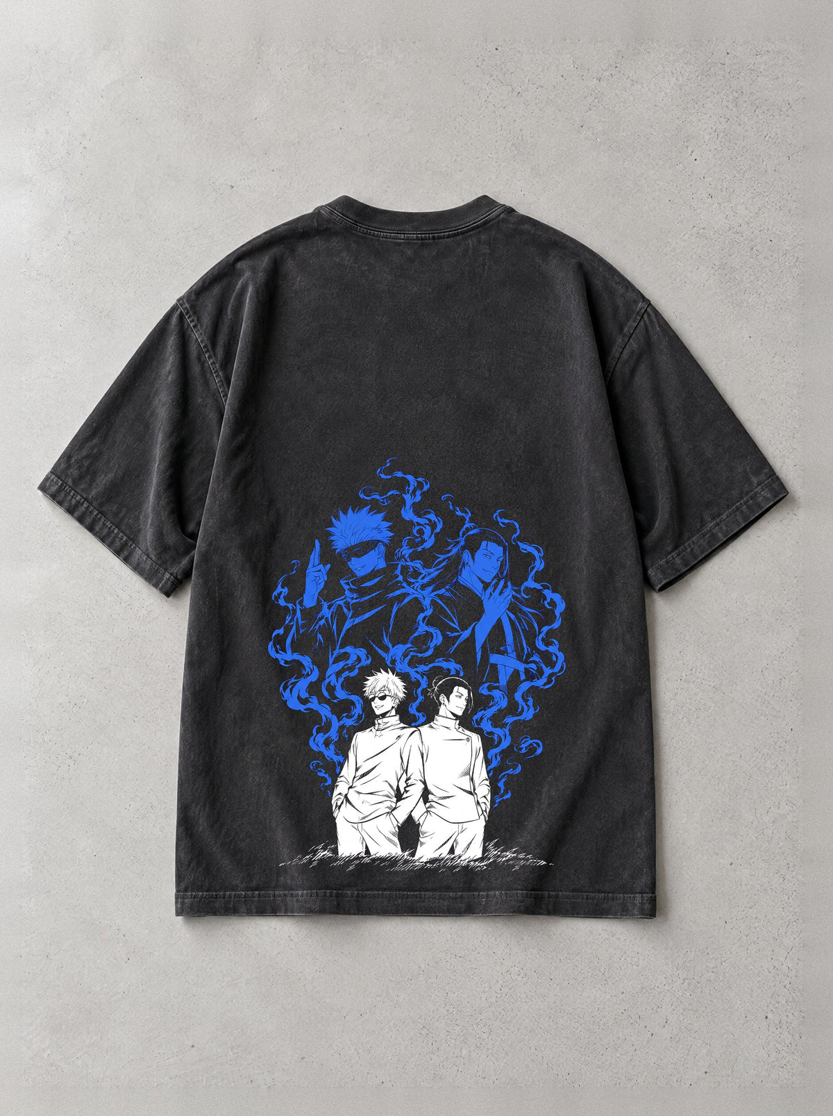 Strongest Pair Vintage Tee - Jujutsu Kaisen-inspired design by Torazen, back view