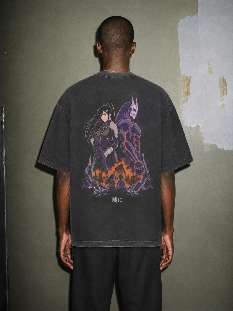KJ-8 ✦ Side by Side Vintage Tee by Torazen, worn on model