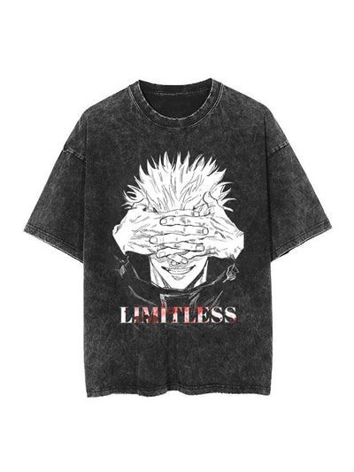 anime-inspired tee with limitless vintage tee design