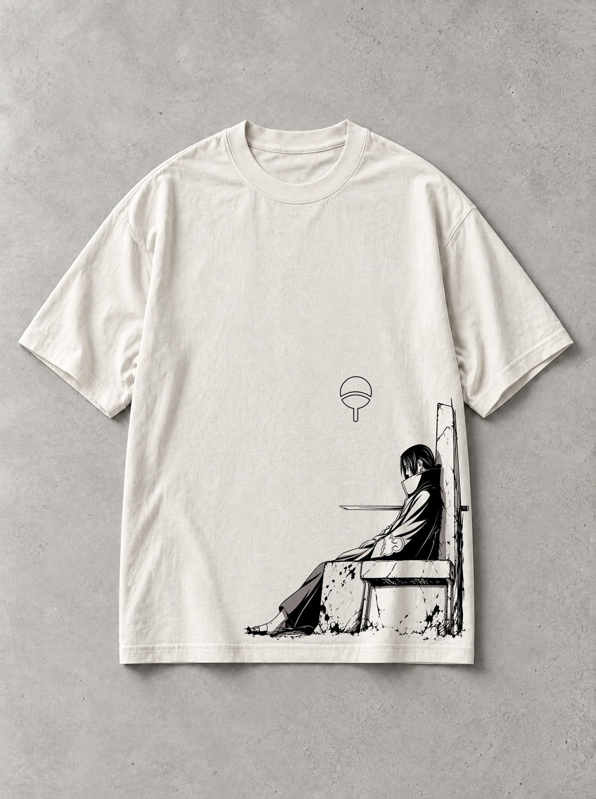 Bench Of Solitude Vintage Tee - Naruto-inspired design by Torazen, front view