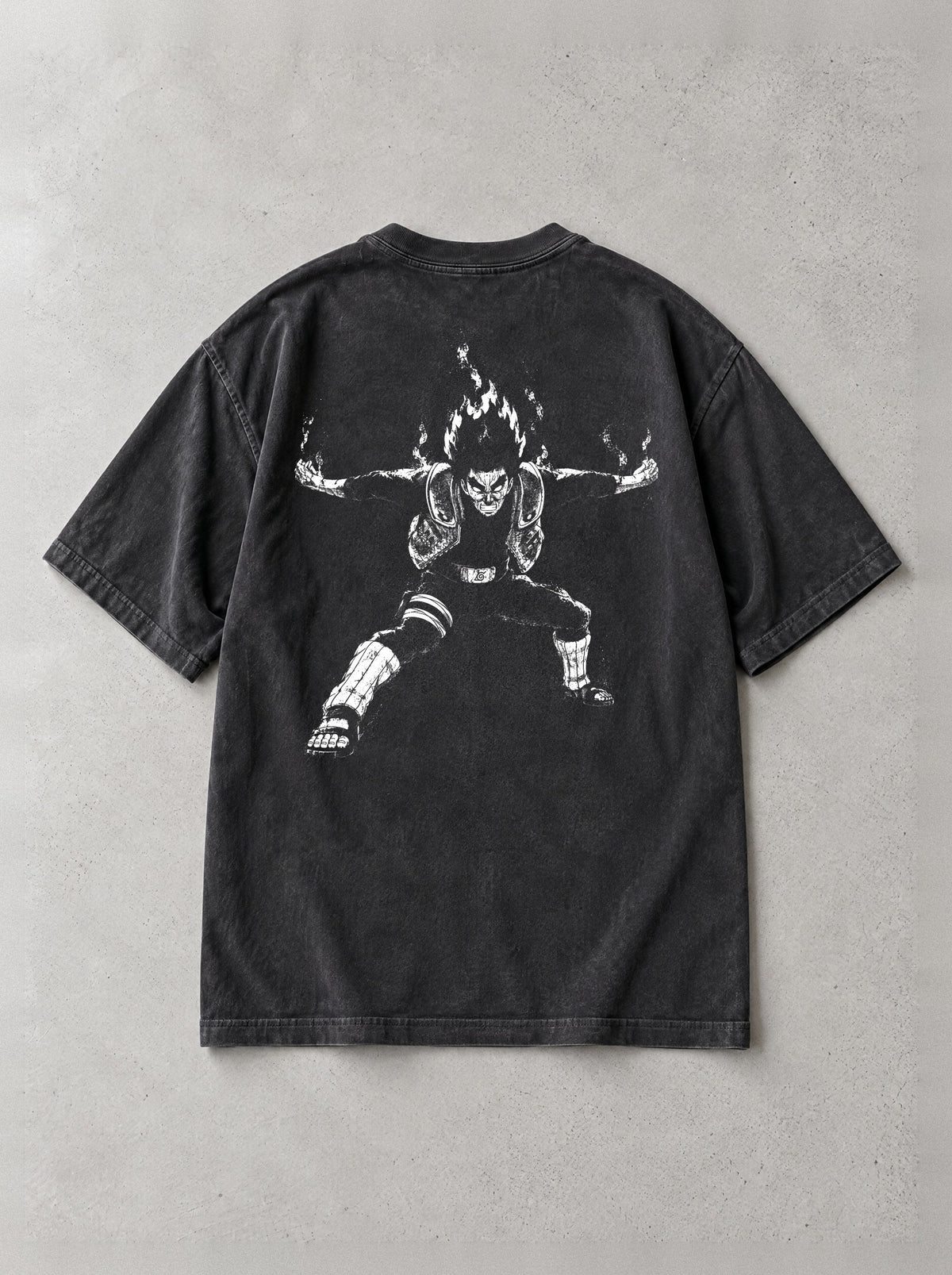 Eight Gates Stance Vintage Tee - Naruto-inspired design by Torazen, back view
