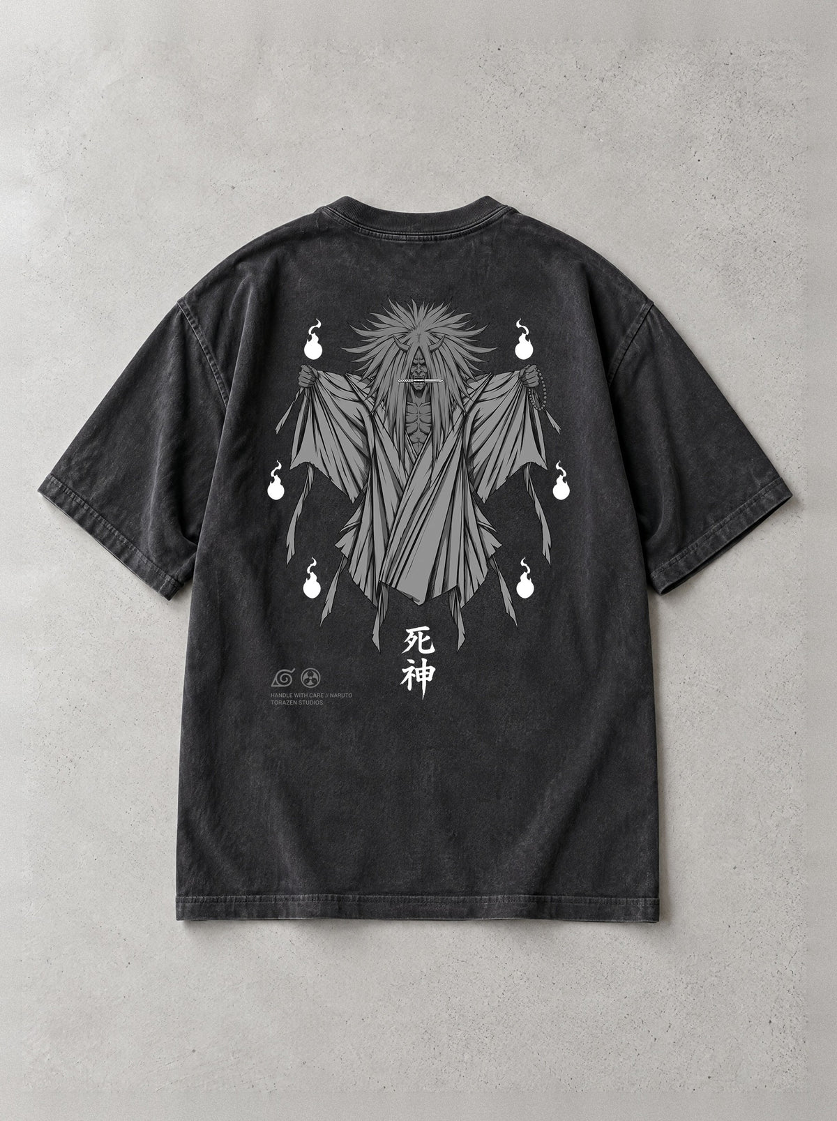 Reaper Seal Vintage Tee - Naruto-inspired design by Torazen, back view