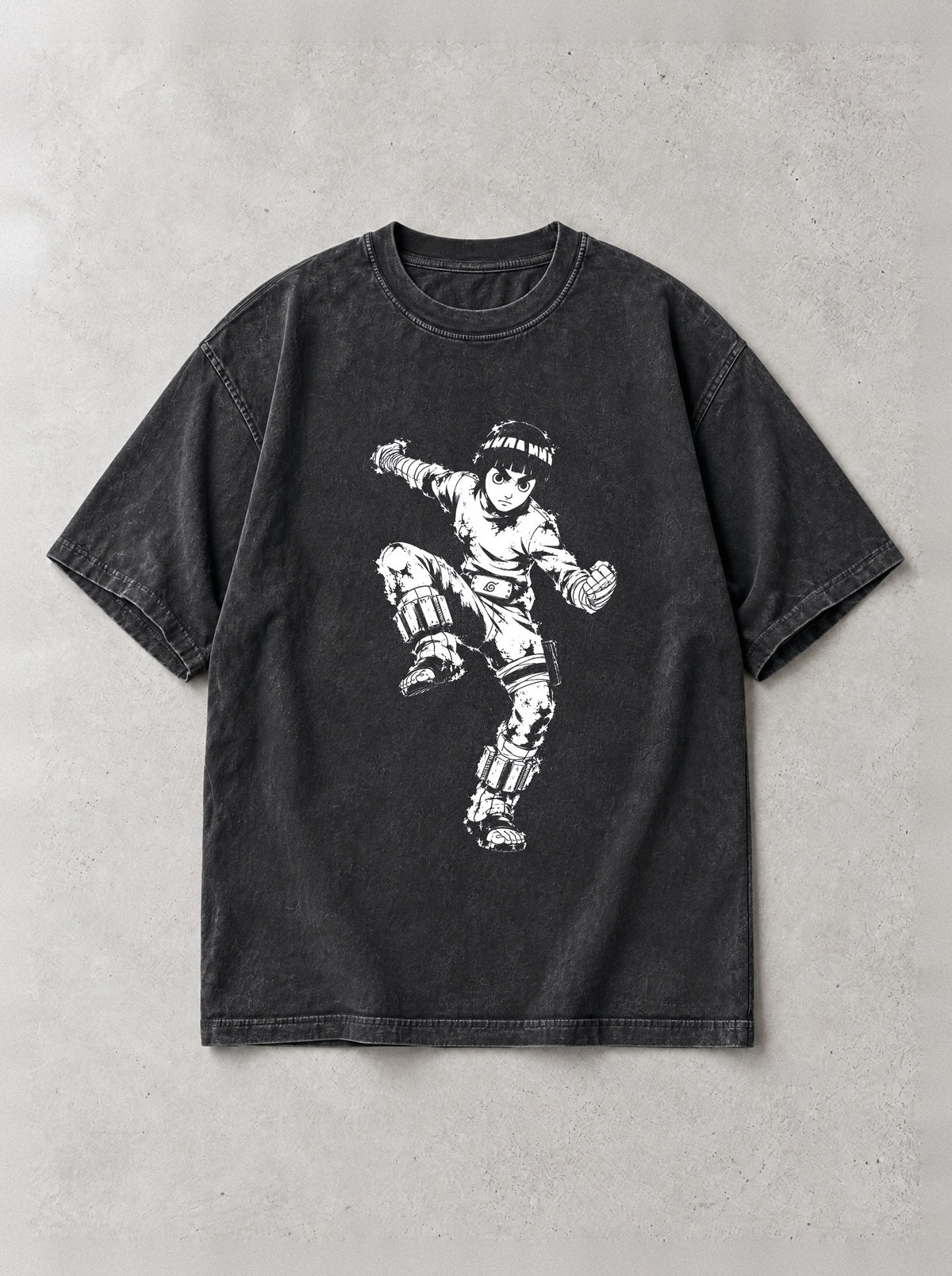 Taijutsu Kick Vintage Tee - Naruto-inspired design by Torazen, front view