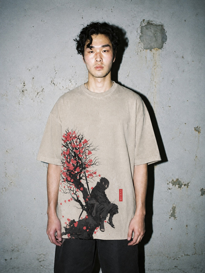 Uchiha Reflective Nature Vintage Tee - Naruto-inspired design by Torazen