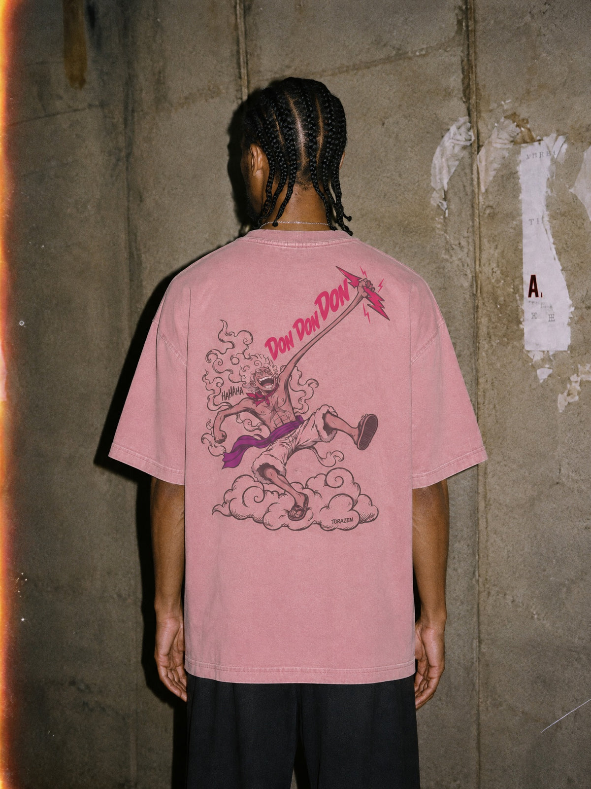 OP ✦ Drums Of Liberation Vintage Tee by Torazen, worn on model