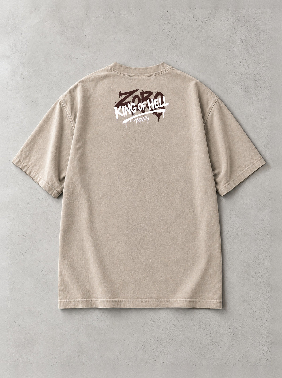 Greatest Swordsman Vow Vintage Tee by Torazen, back view