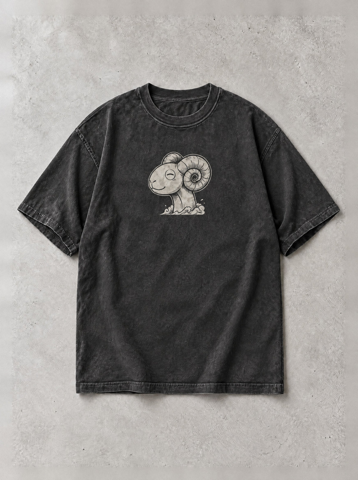 Straw Hat Crossbones Vintage Tee - One Piece-inspired design by Torazen, front view