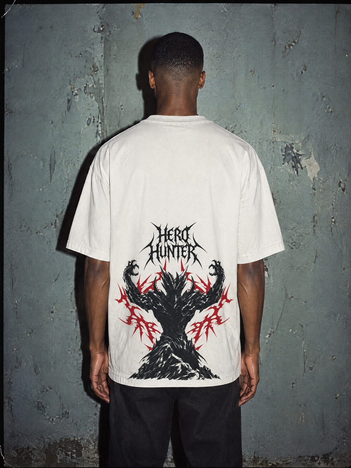 OPM ✦ Hero Hunter Monster Vintage Tee by Torazen, worn on model