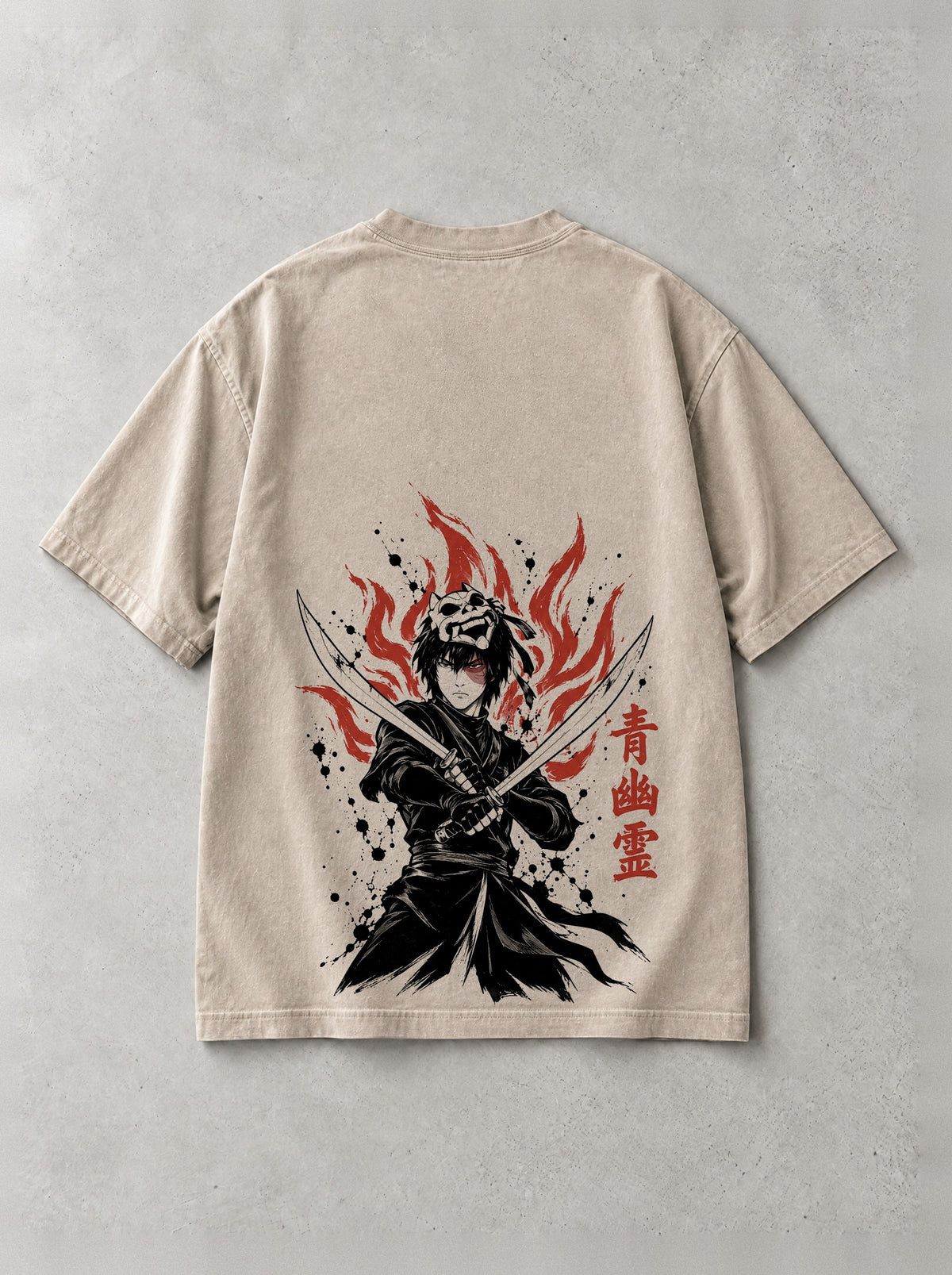 Blue Spirit Blades Vintage Tee - Avatar: The Last Airbender-inspired design by Torazen, back view