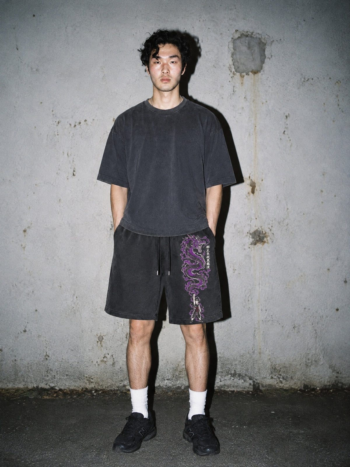 OTH ✦ Darkness Flame Shorts by Torazen, worn on model