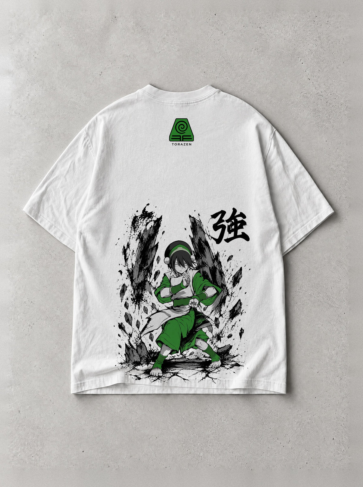 Earth Rumble Stance Vintage Tee - Avatar: The Last Airbender-inspired design by Torazen, back view
