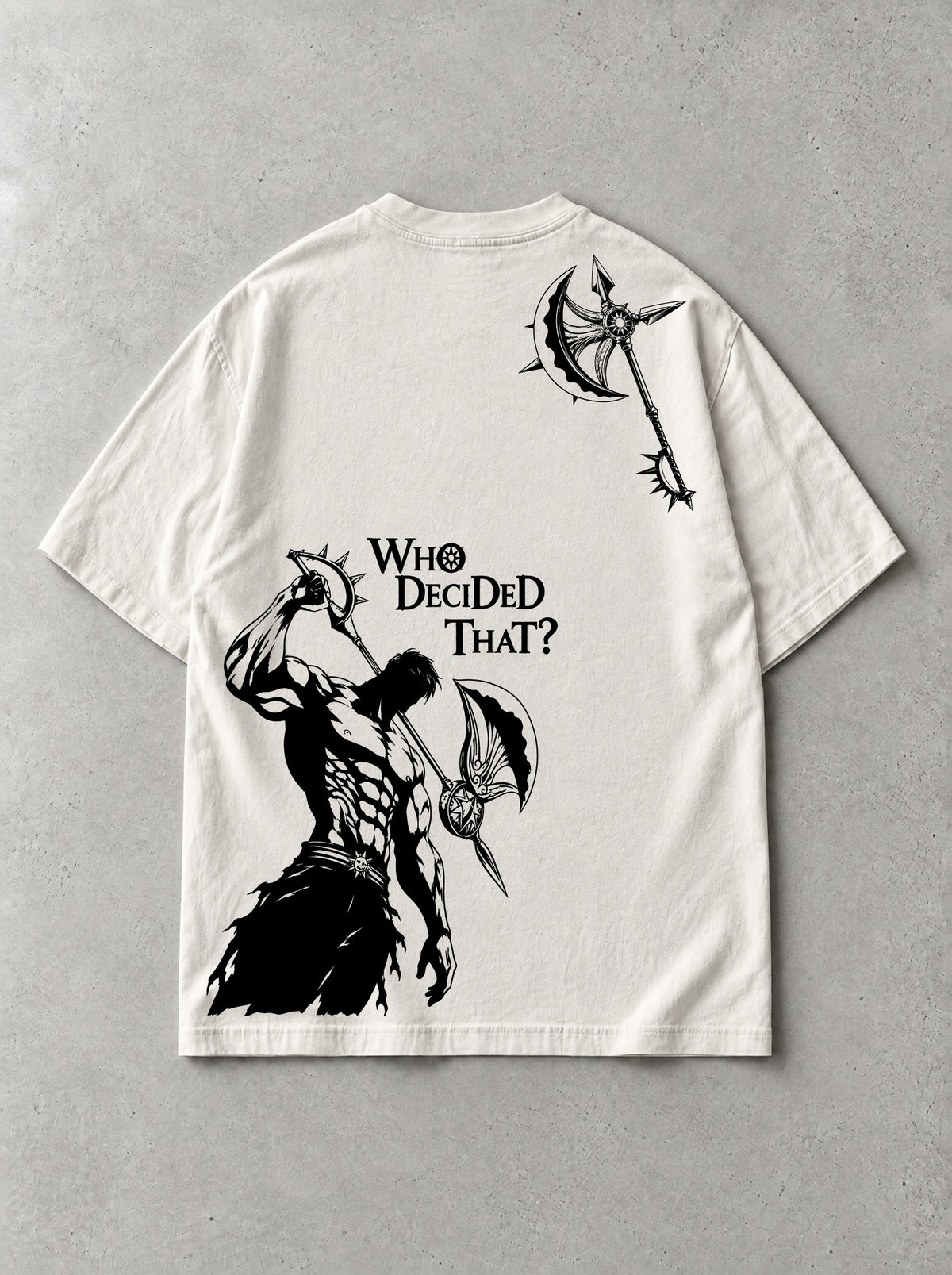 Noon Zenith Vintage Tee - The Seven Deadly Sins-inspired design by Torazen, back view