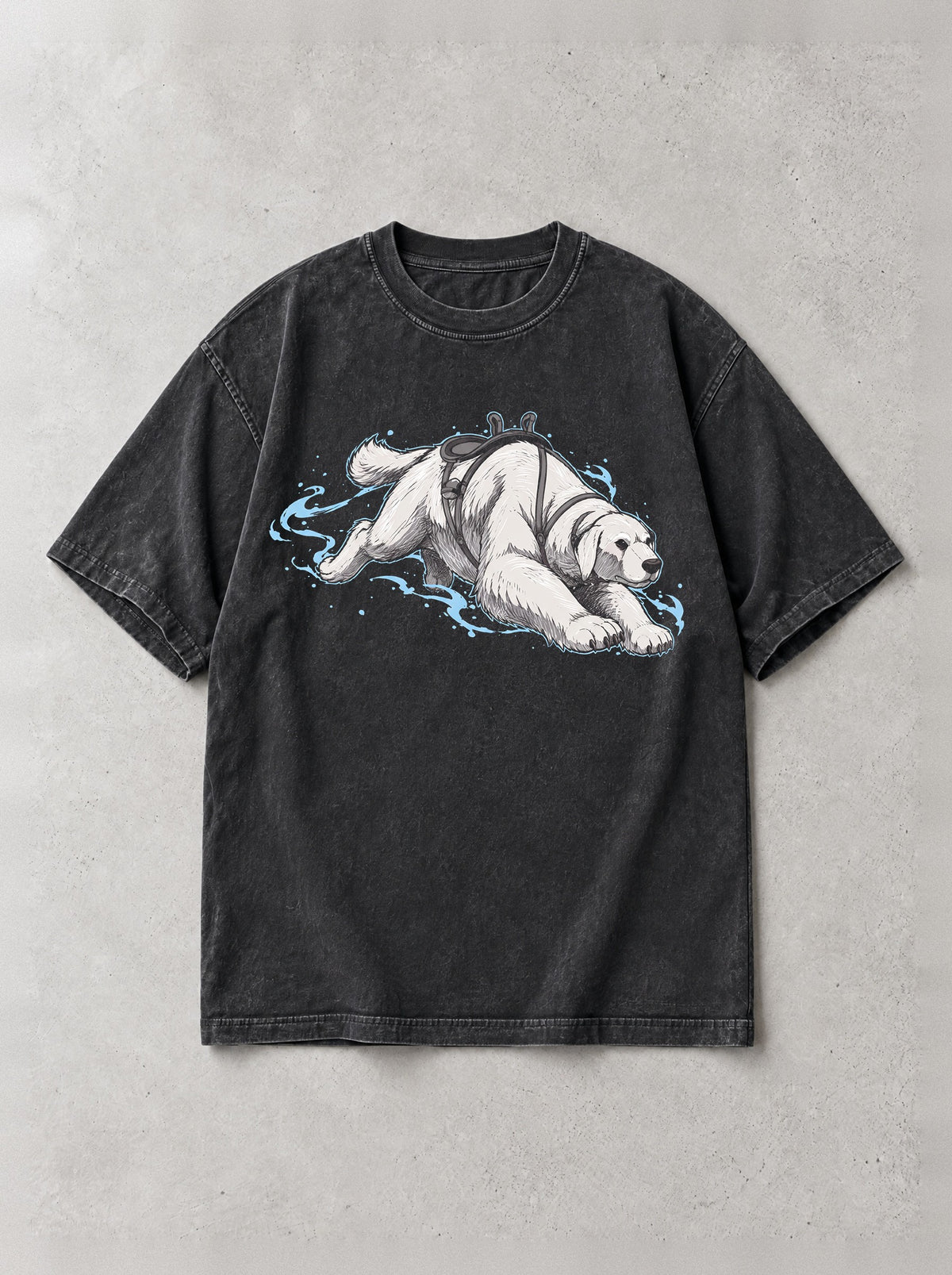 Polar Dash Vintage Tee - The Legend of Korra-inspired design by Torazen, front view