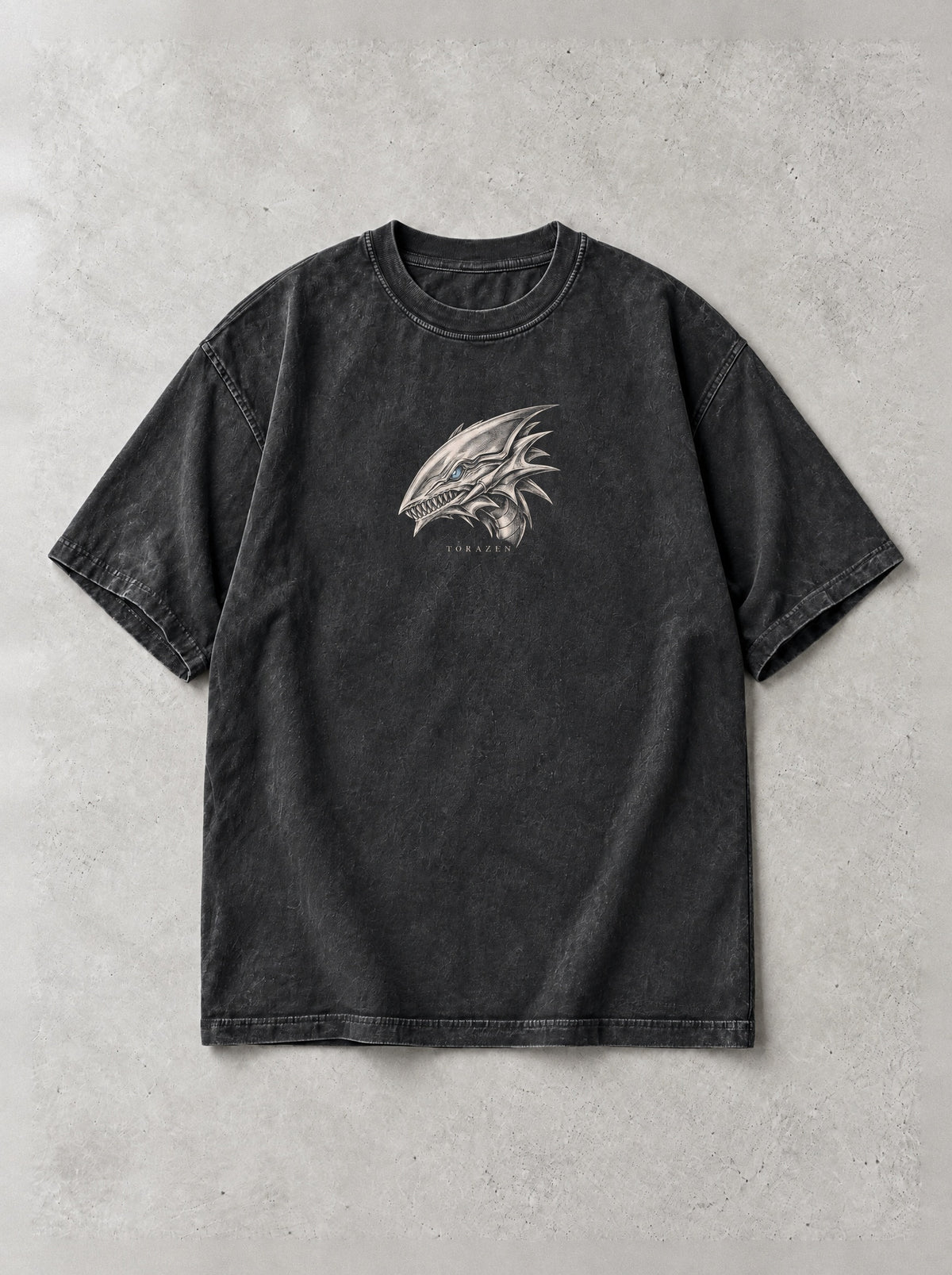 Silver Wyrm Requiem Vintage Tee by Torazen, front view