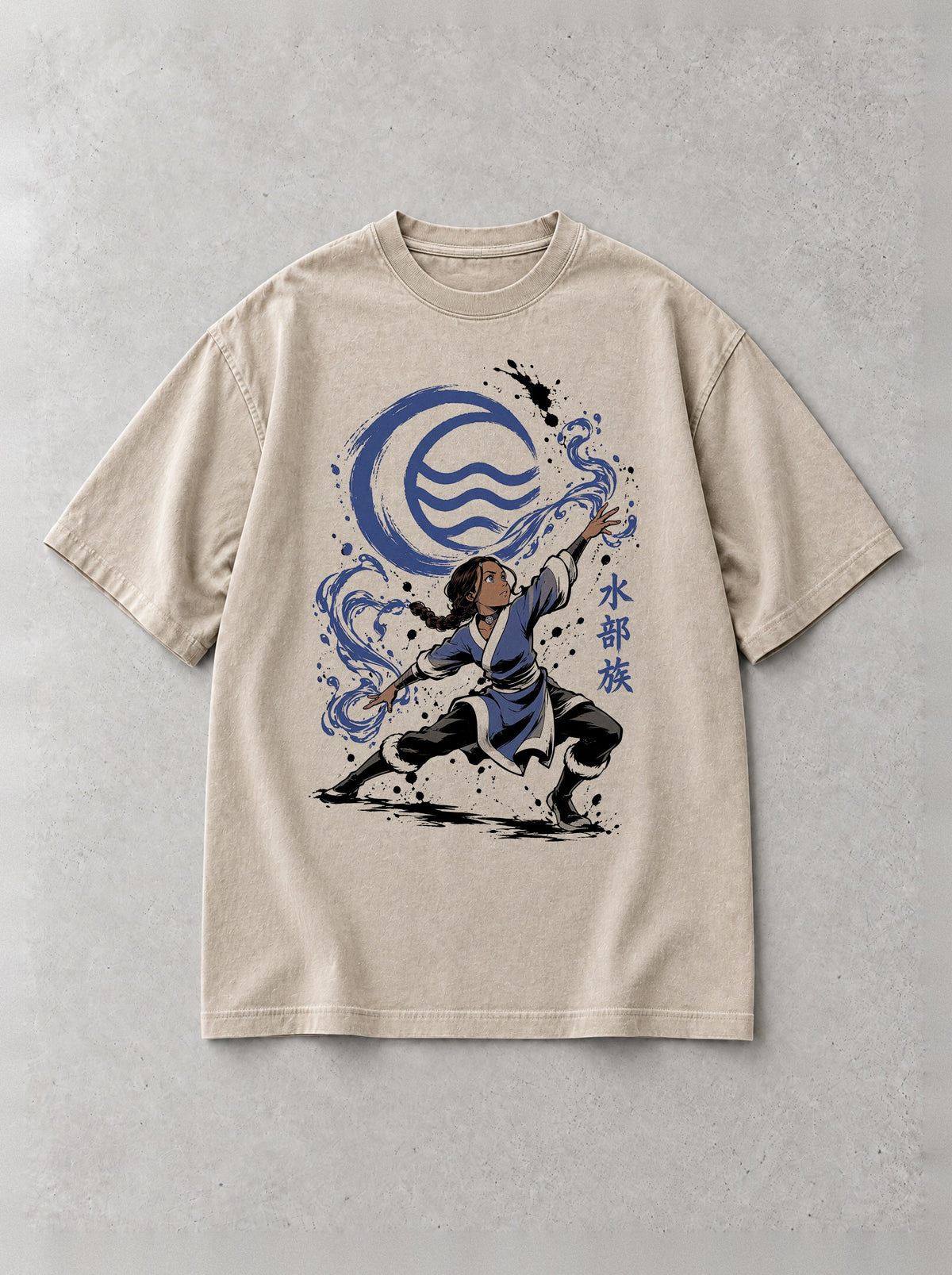 Water Tribe Stance Vintage Tee - Avatar: The Last Airbender-inspired design by Torazen, front view