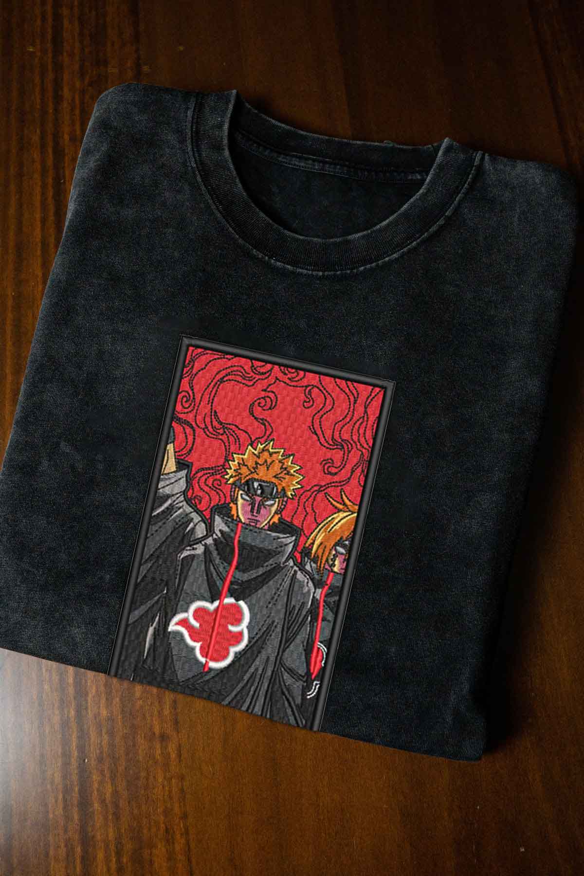 A sweatshirt with anime-inspired design, blending manga shonen style with modern streetwear aesthetic.