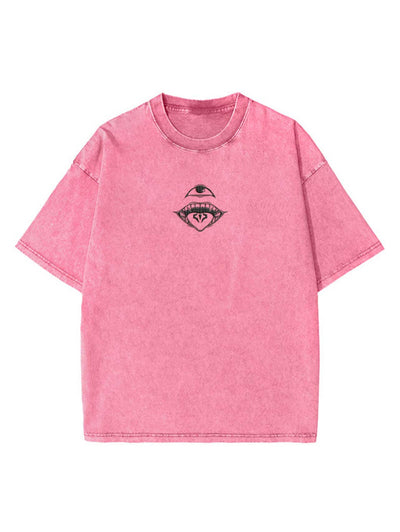 red anime-inspired tee with ryomen embroidered vintage tee design