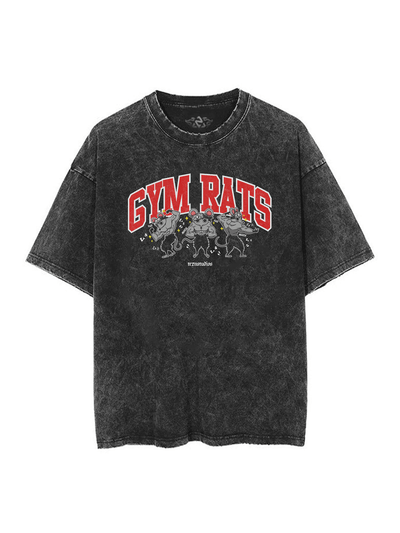 anime-inspired tee with gym rats 'ninju' vintage tee design