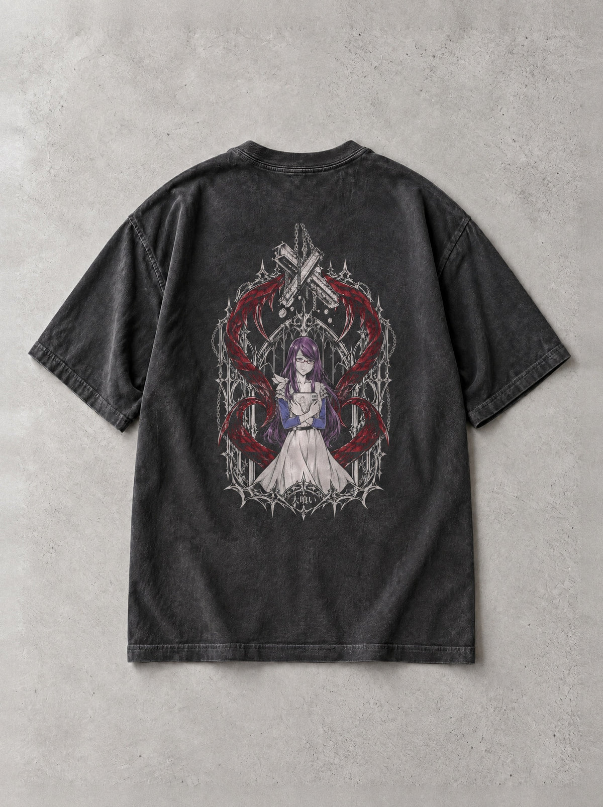 Binge Eater Vintage Tee - Tokyo Ghoul-inspired design by Torazen, back view