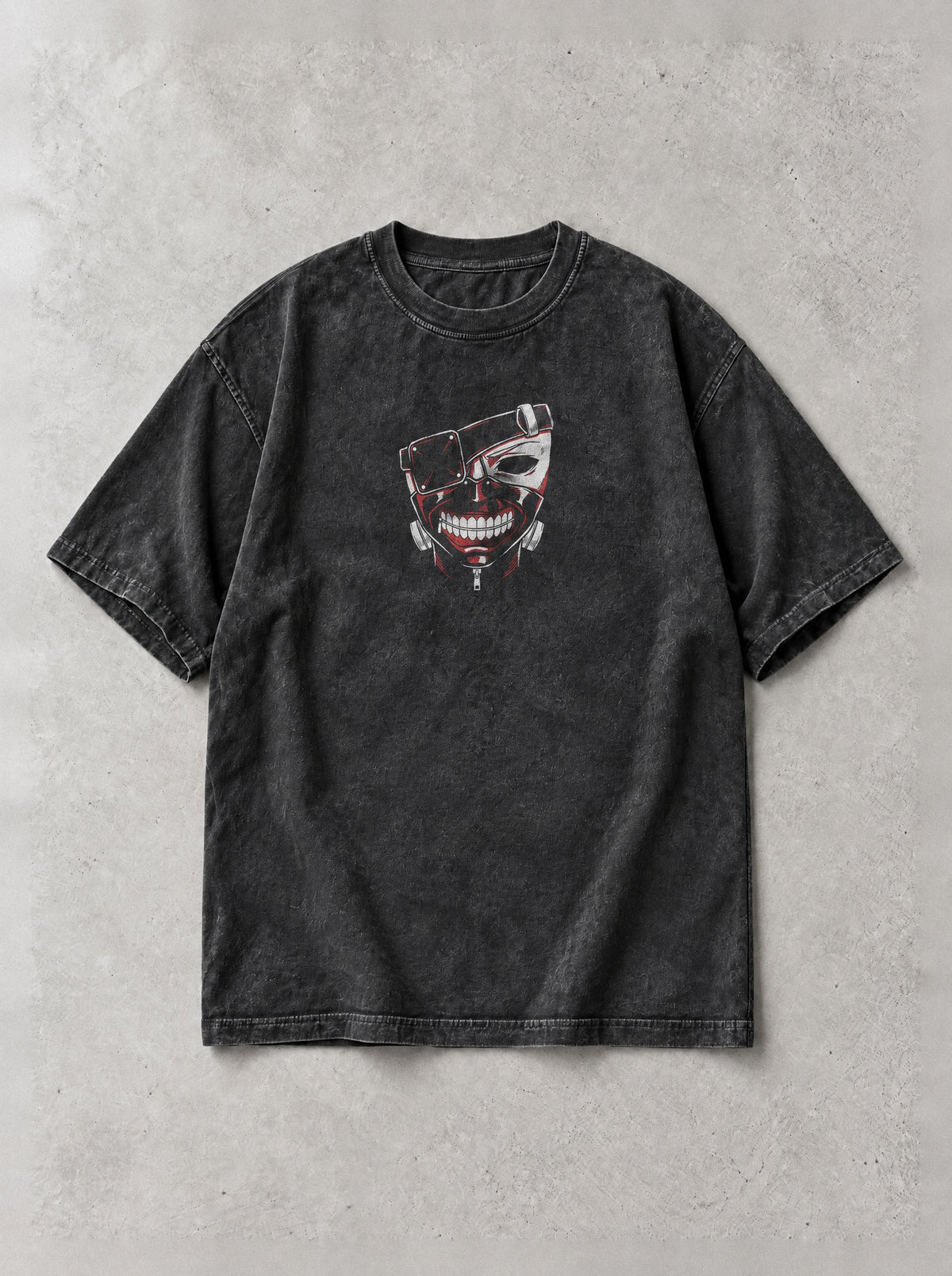 Eyepatch Spine Vintage Tee - Tokyo Ghoul-inspired design by Torazen, front view