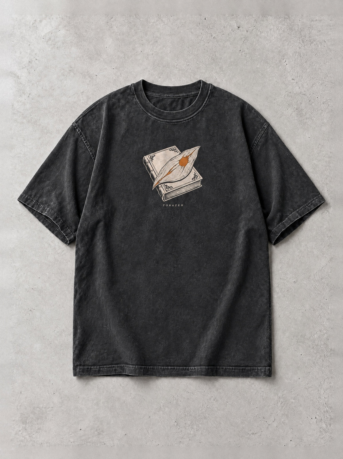 Hinami's Shield Vintage Tee by Torazen, front view