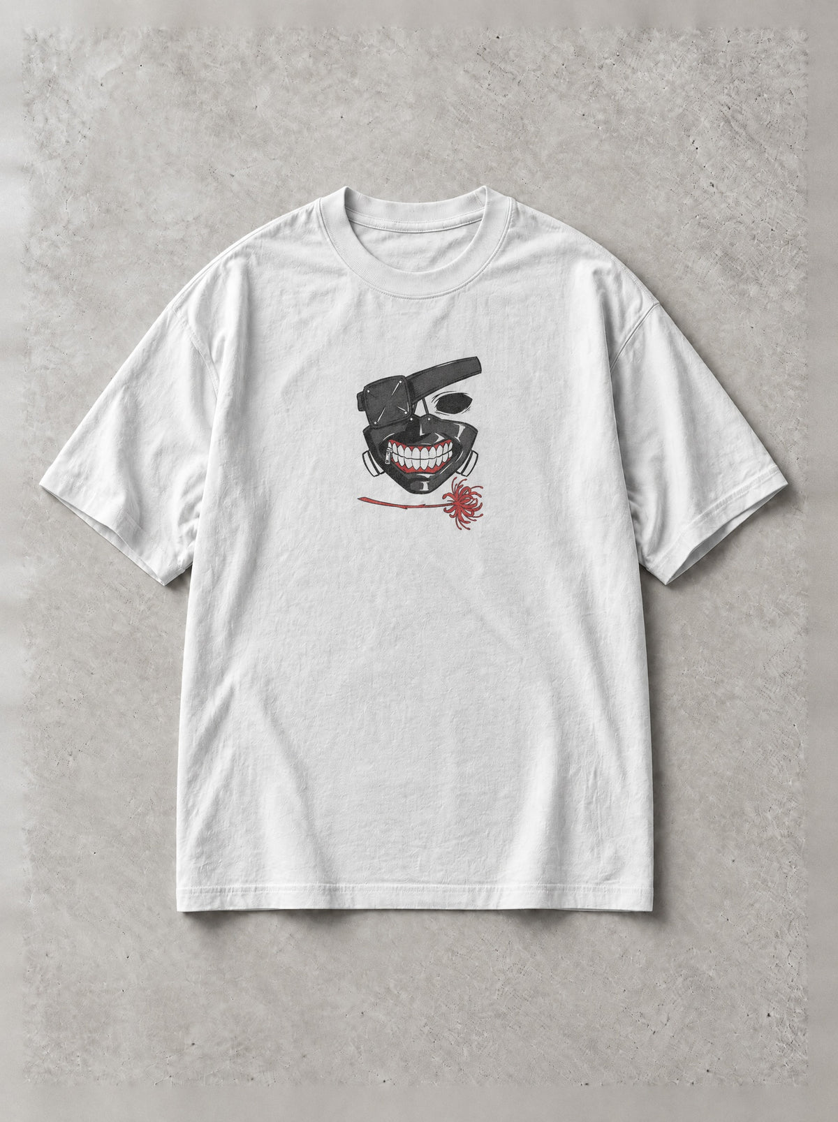 Spider Lily Spine Vintage Tee - Tokyo Ghoul-inspired design by Torazen, front view