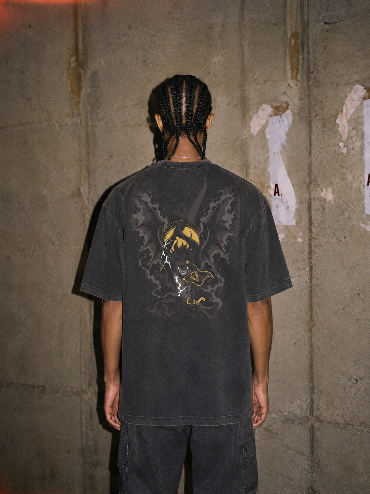 BLK-CLV ✦ Devil Union Vintage Tee by Torazen, worn on model