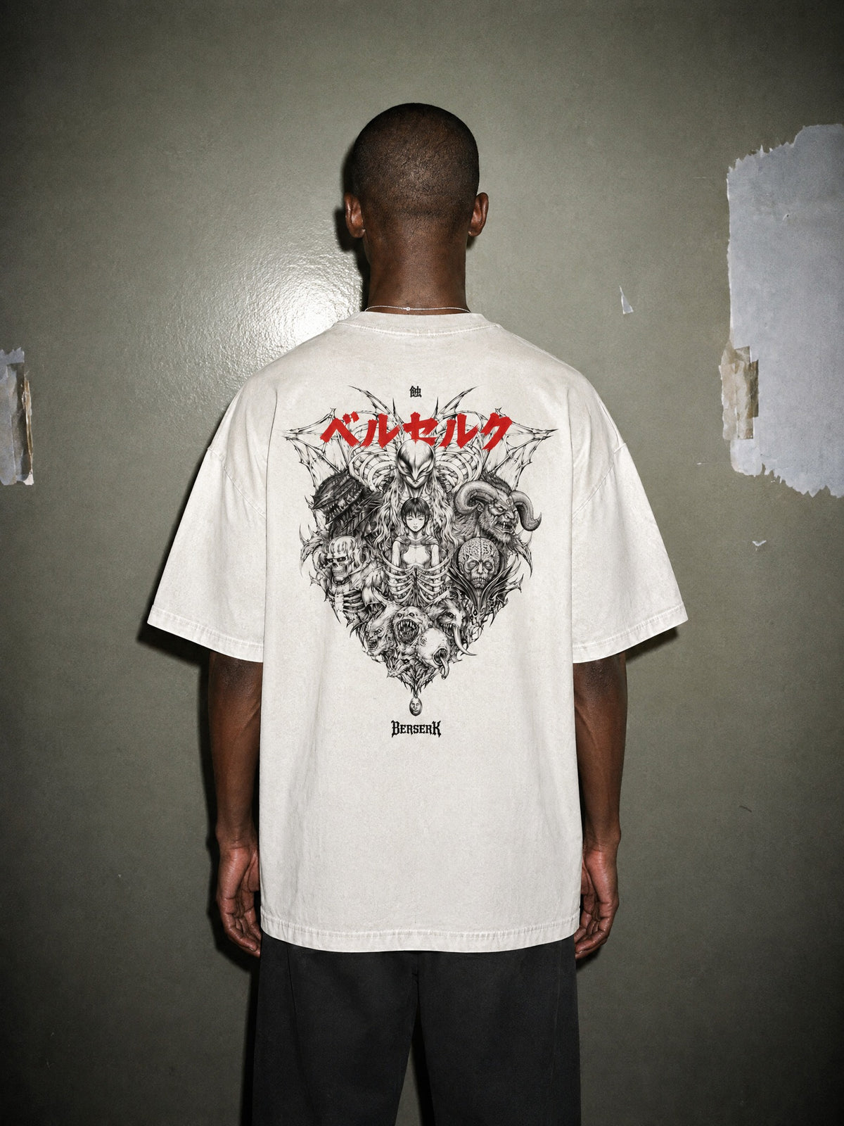 BSRK ✦ Eclipse Apostle Collage Vintage Tee by Torazen, worn on model