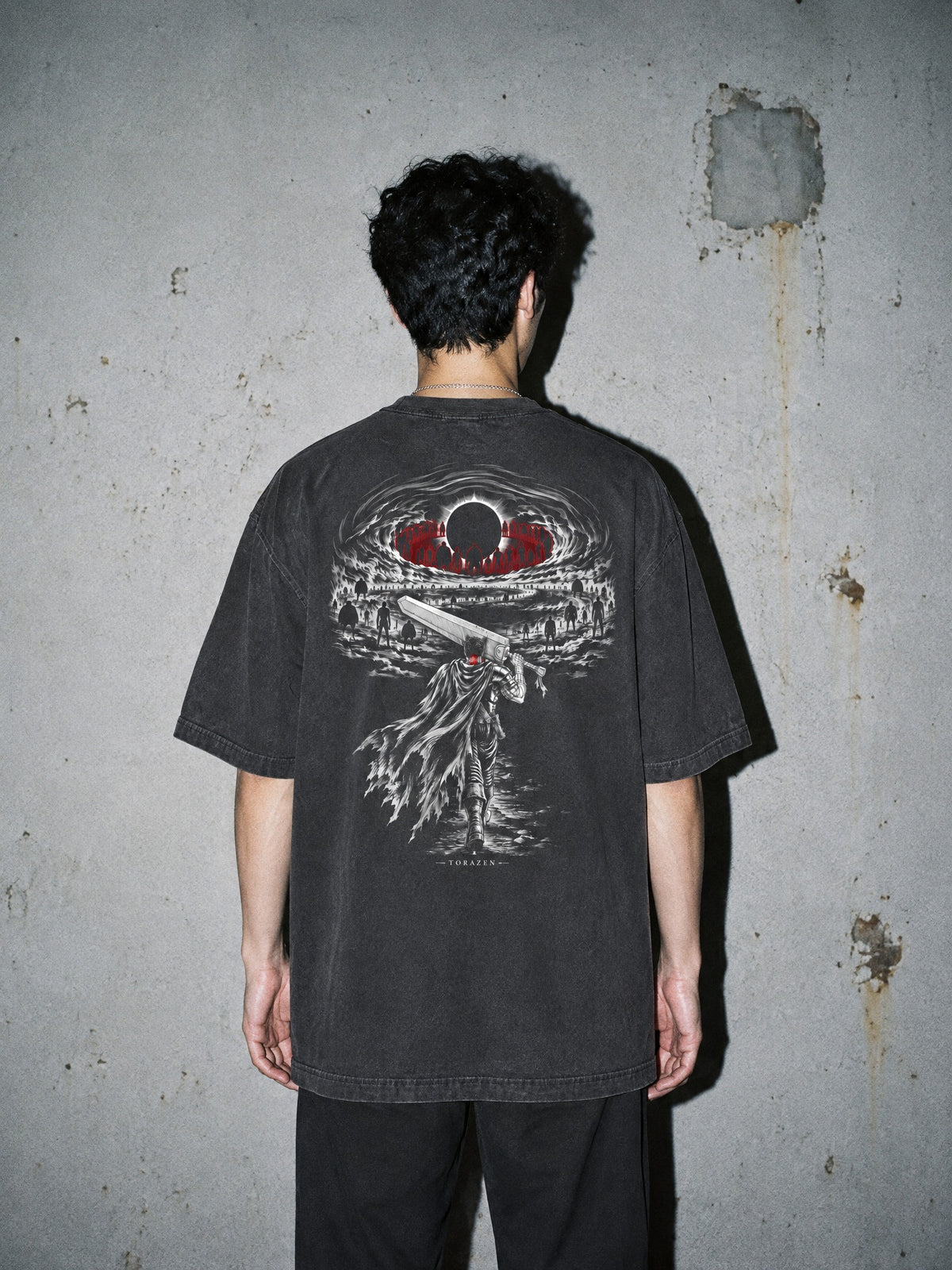 BSRK ✦ Eclipse Walk Vintage Tee by Torazen, worn on model