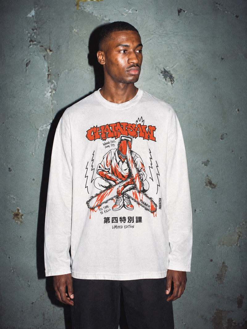 CSM ✦ Devil Hunter Long Sleeve Tee by Torazen, worn on model