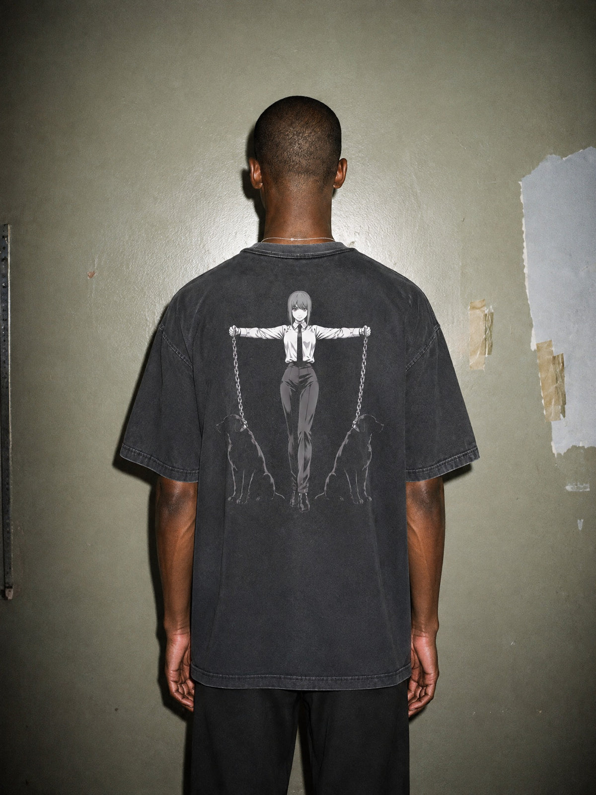 CSM ✦ Leashed Hounds Vintage Tee by Torazen, worn on model