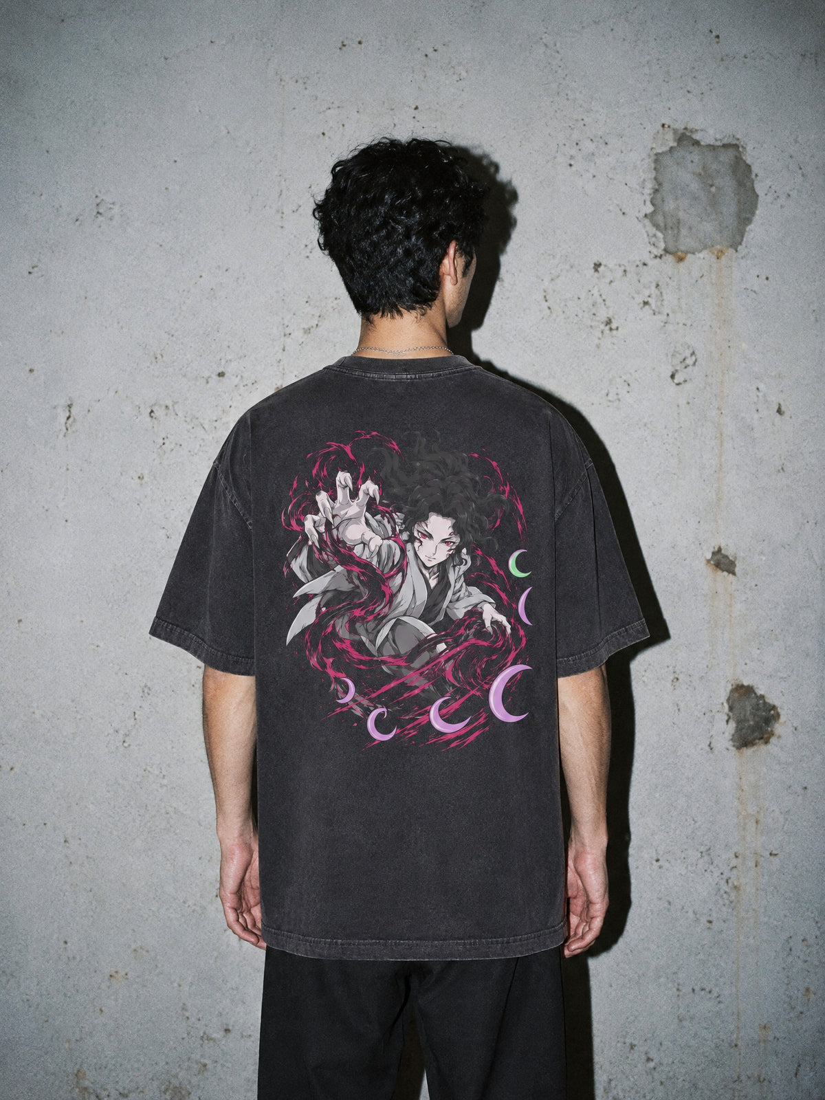 D-SLYR ✦ Moonlit Lineage Vintage Tee by Torazen, worn on model