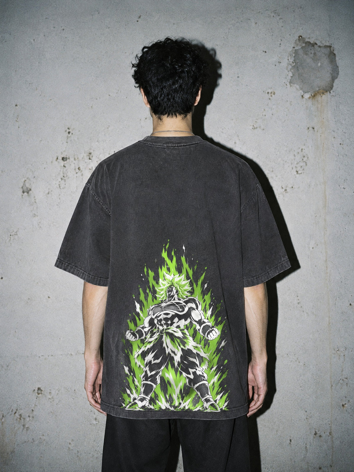 DBZ ✦ Legendary Rampage Vintage Tee by Torazen, worn on model