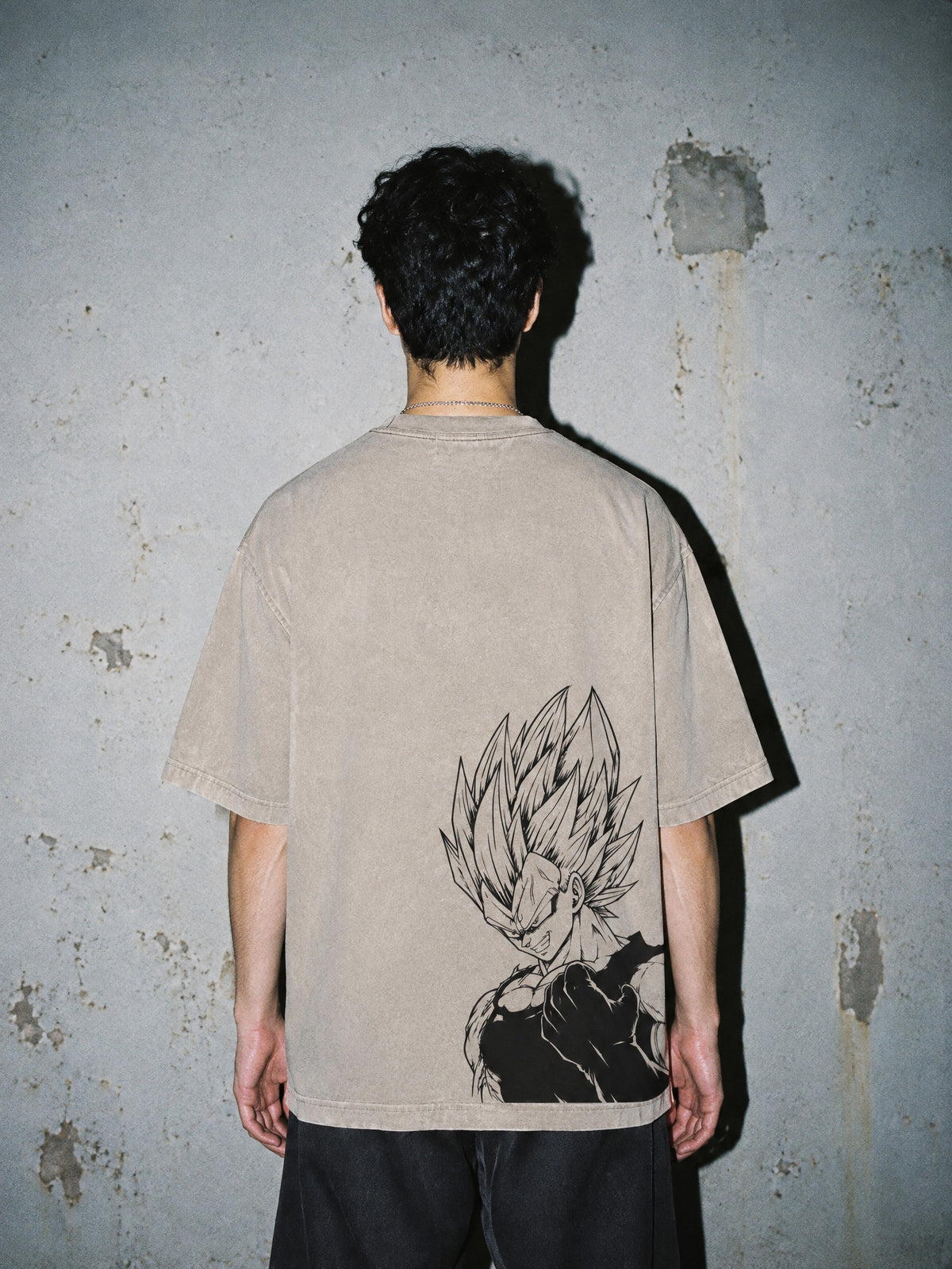 DBZ ✦ Prince Descending Vintage Tee by Torazen, worn on model