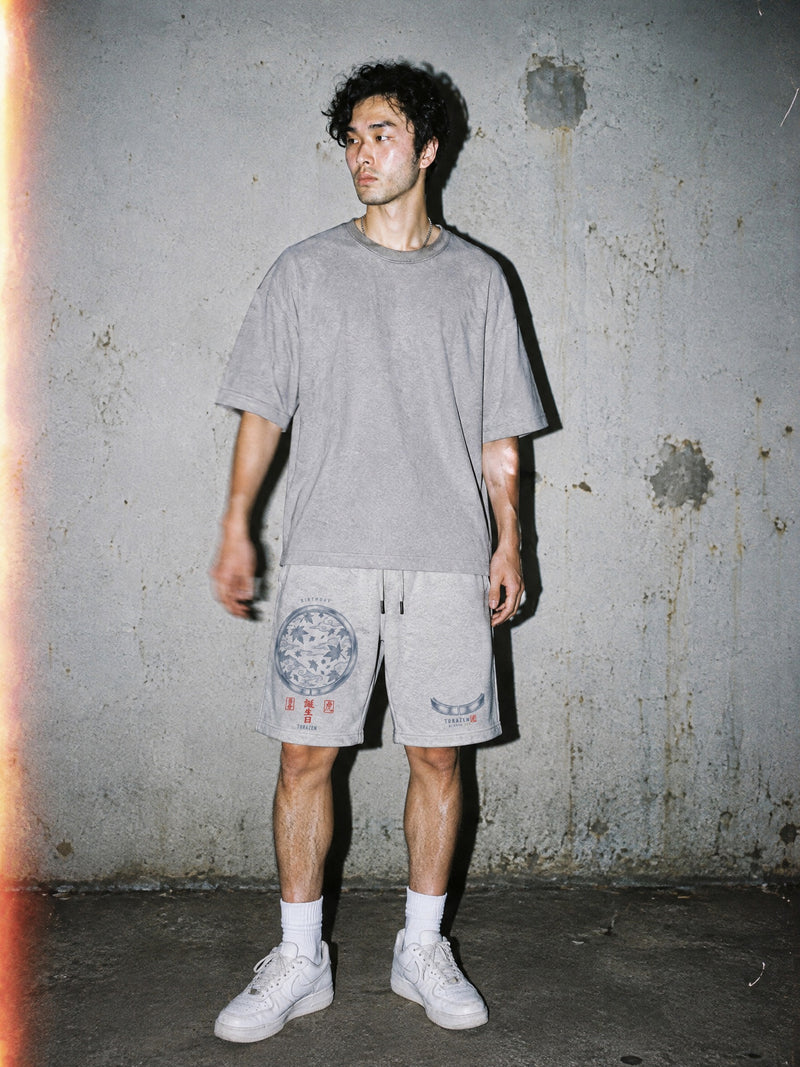 FRE-RN ✦ Birthday Shorts by Torazen, worn on model