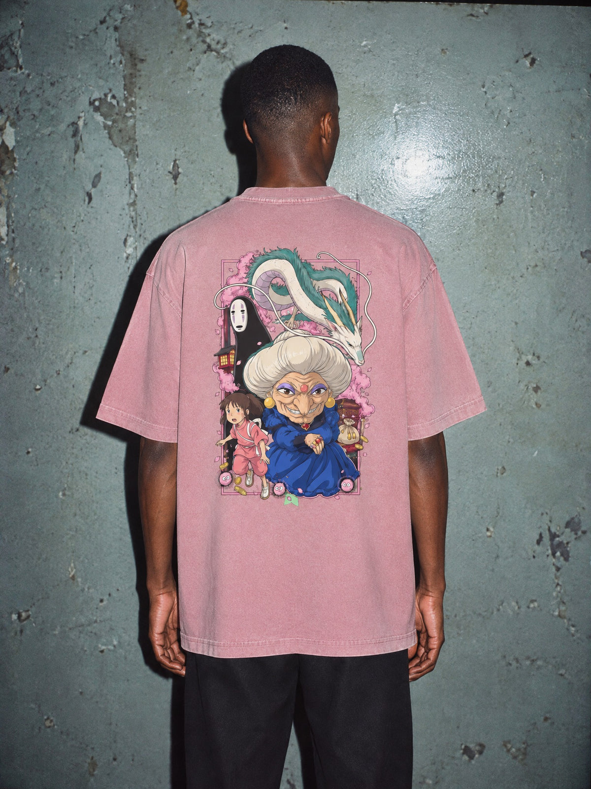 GHIBLI ✦ Bathhouse Witch Vintage Tee by Torazen, worn on model