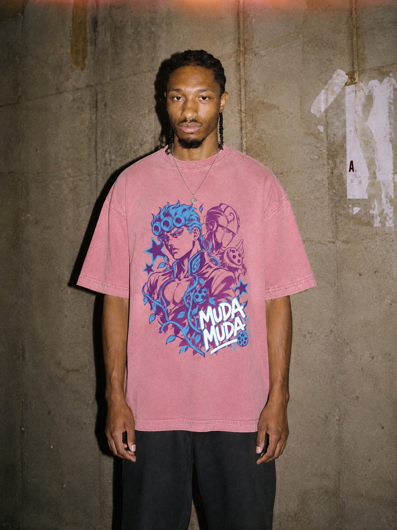 JJBA ✦ Ladybug Resolve Vintage Tee by Torazen, worn on model