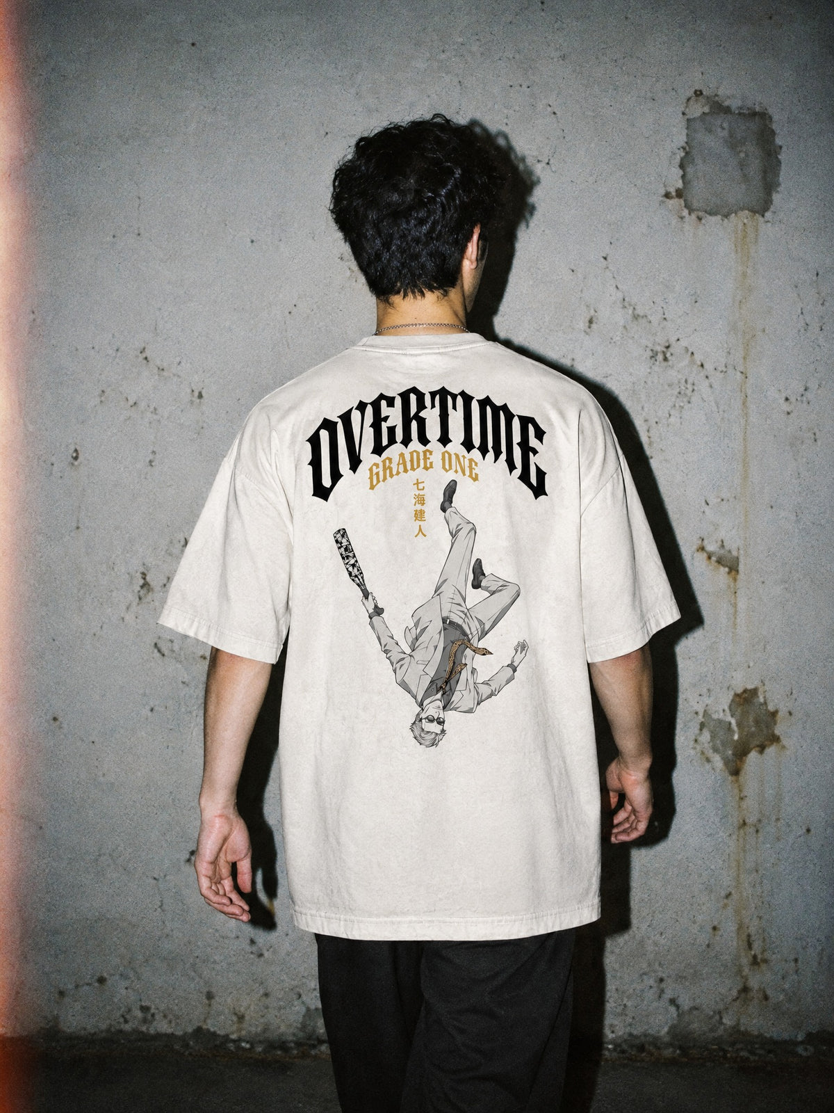 JJK ✦ Overtime Grade One Vintage Tee by Torazen, worn on model