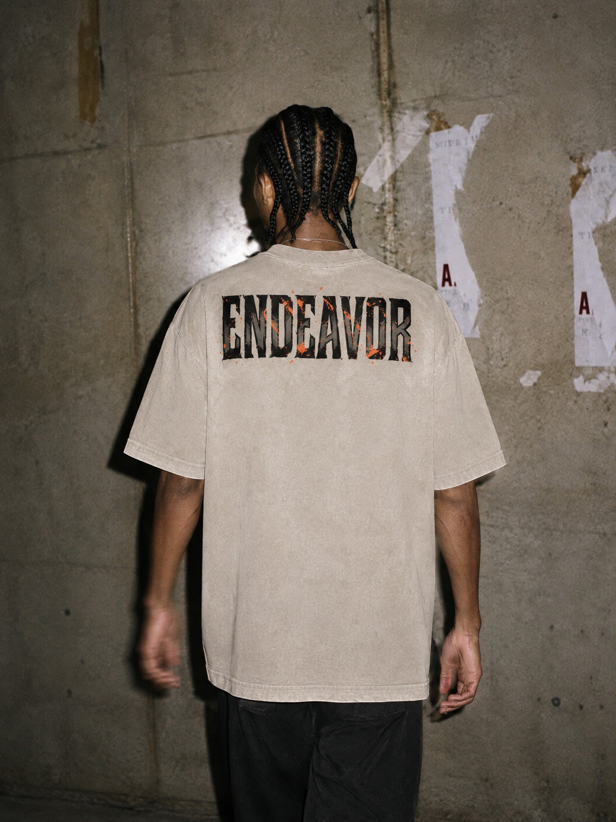 MHA ✦ Hellflame Stance Vintage Tee by Torazen, worn on model