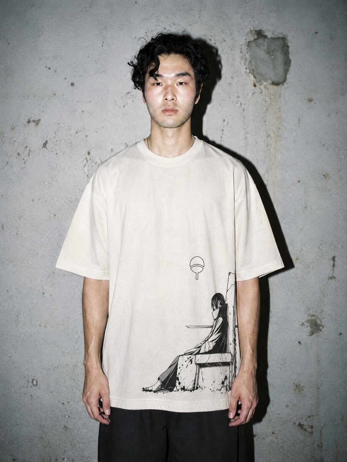 NRTO ✦ Bench Of Solitude Vintage Tee by Torazen, worn on model