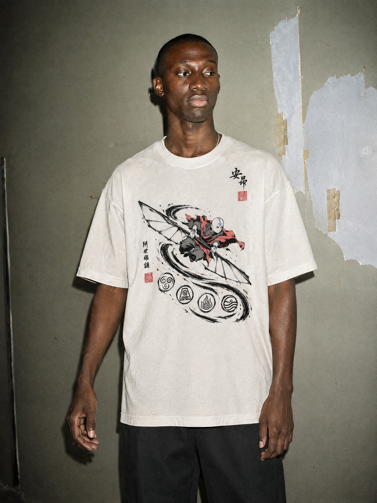 OTH ✦ Air Glider Ink Vintage Tee by Torazen, worn on model