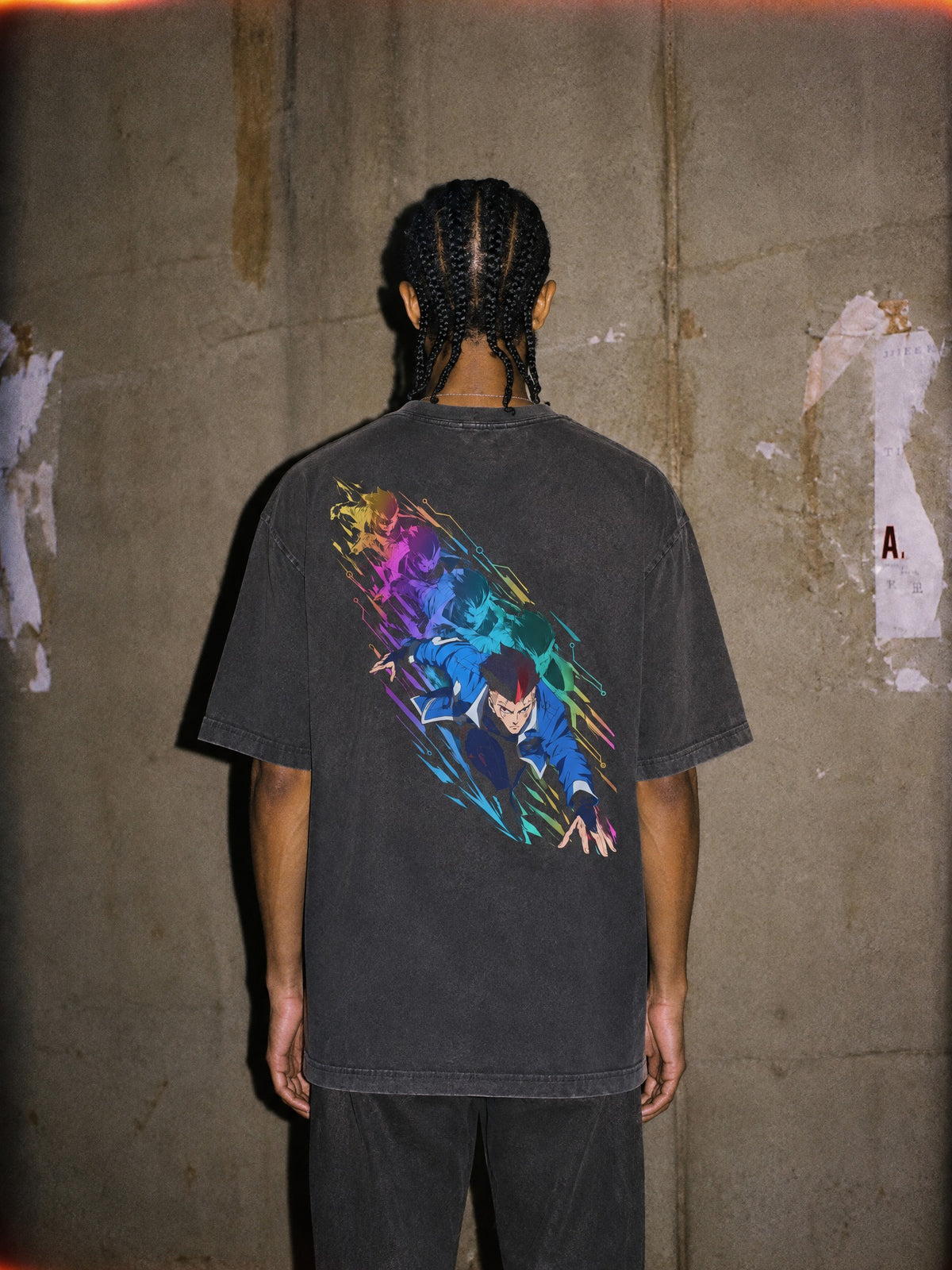 OTH ✦ Sandevistan Rush Vintage Tee by Torazen, worn on model