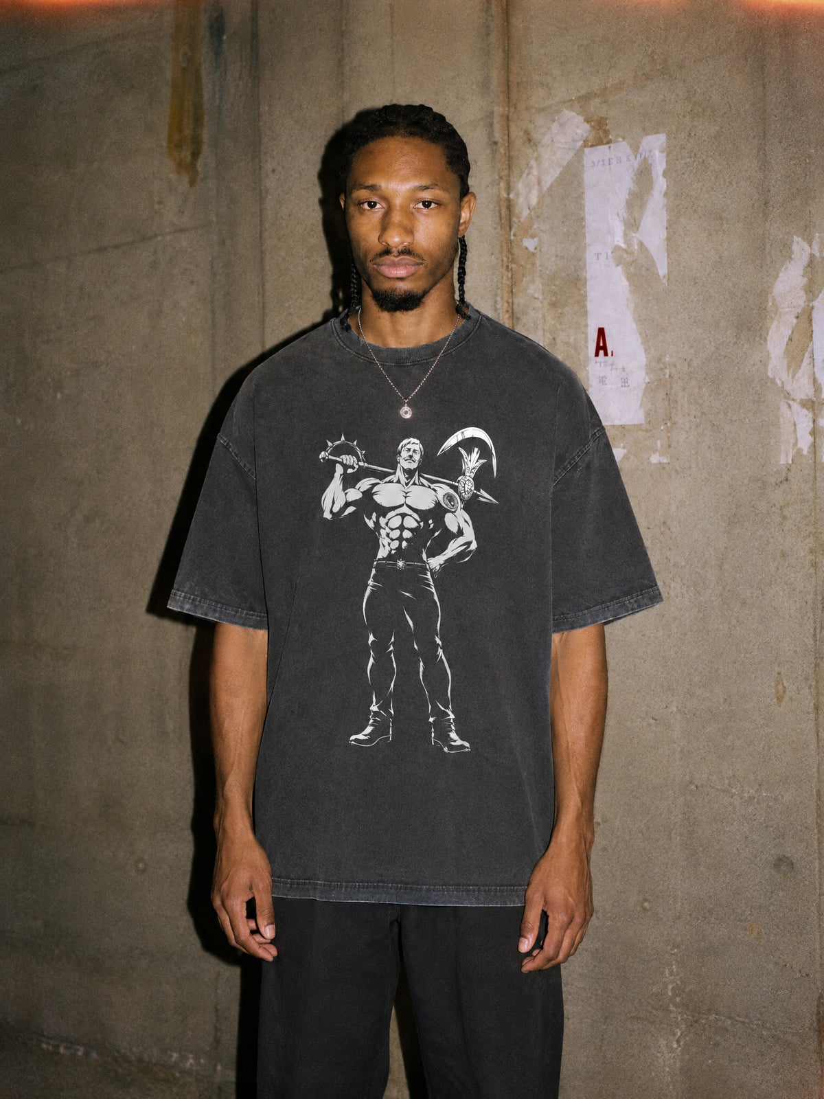 OTH ✦ Sunlit Axe Bearer Vintage Tee by Torazen, worn on model